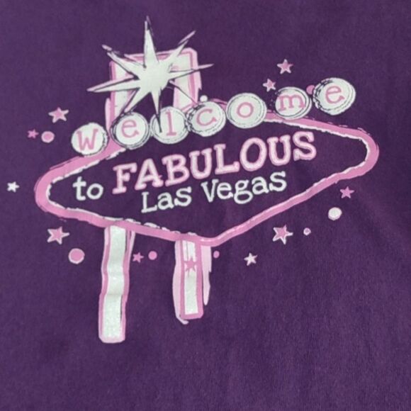 Kids purple Las Vegas t-shirt - Picture 2 of 10